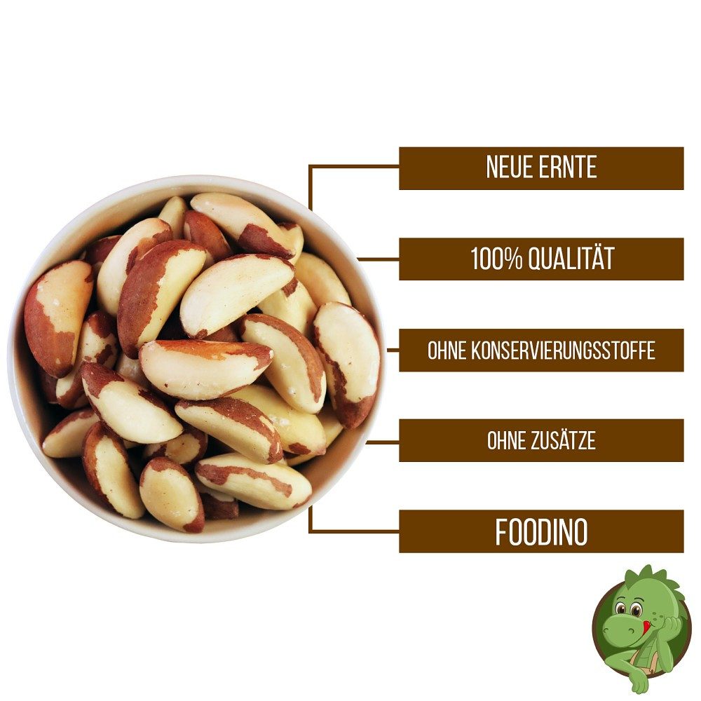 Foodino Nüsse Paranüsse, 1 x, Ganze Kerne naturbelassen – Bild 4 von 4