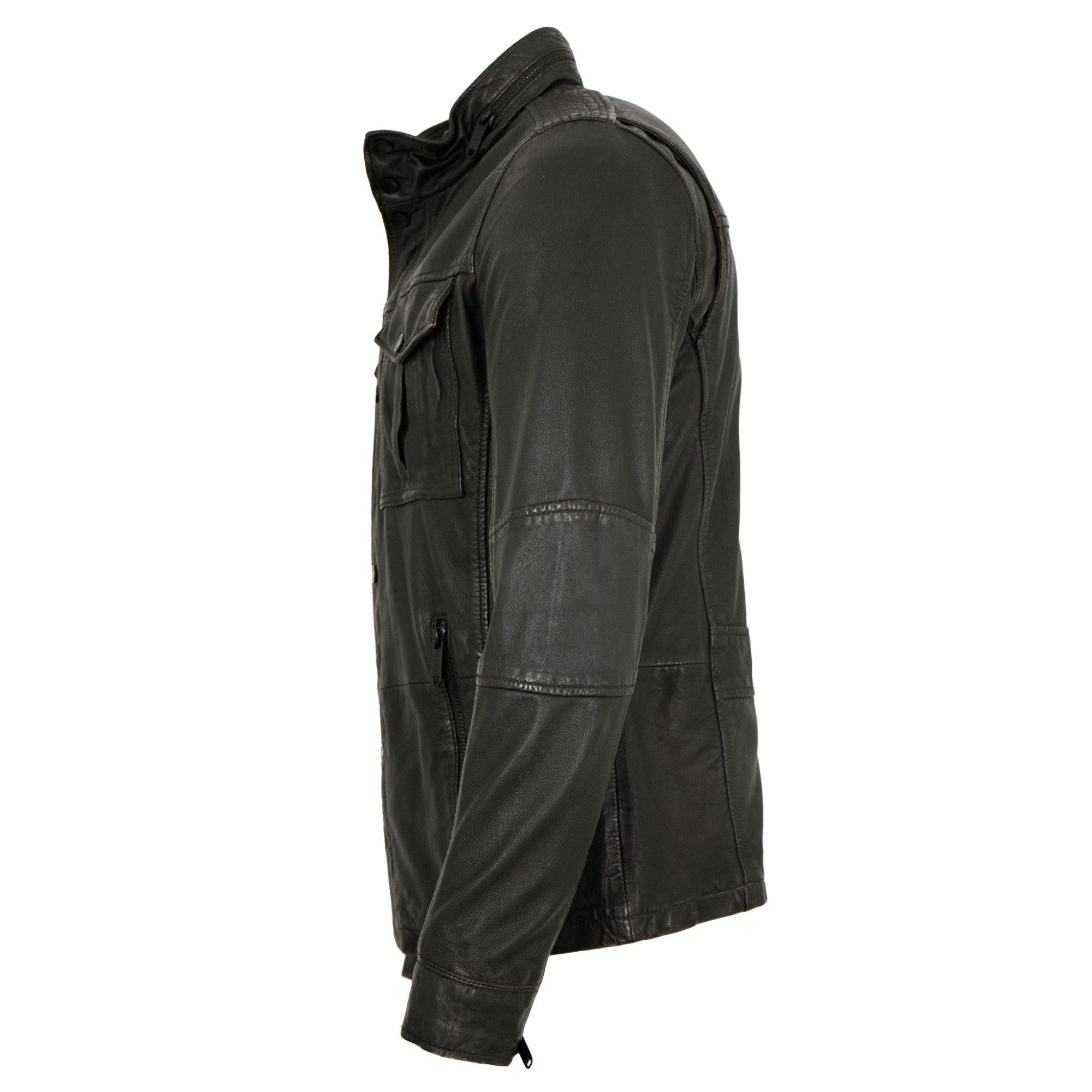 bugatti Lederjacke Ranger Bugatti - Herren Lederjacke Lammnappa holzkohle günstig online kaufen