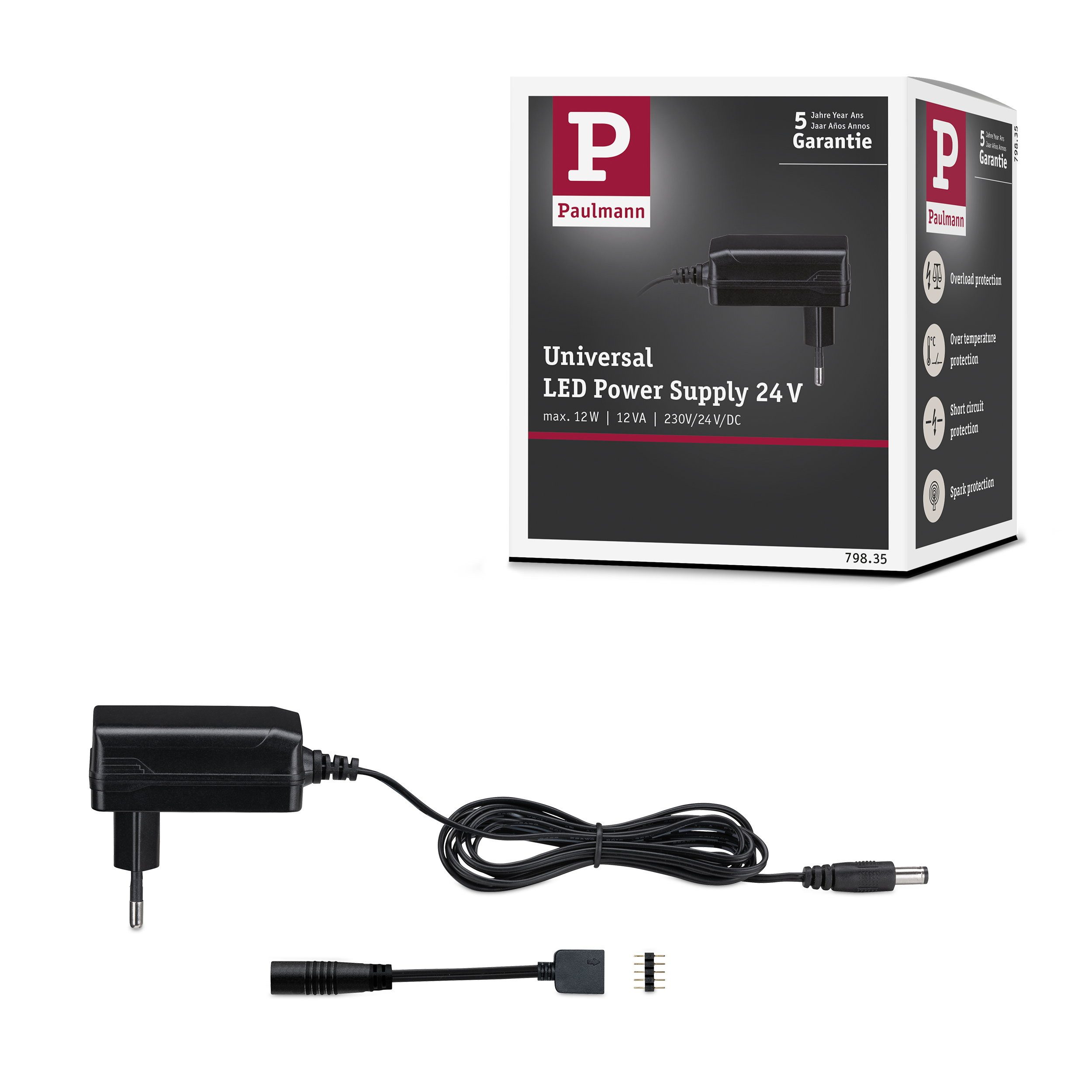 Paulmann Power Supply Universal 230/24V 12VA Schwarz Trafo
