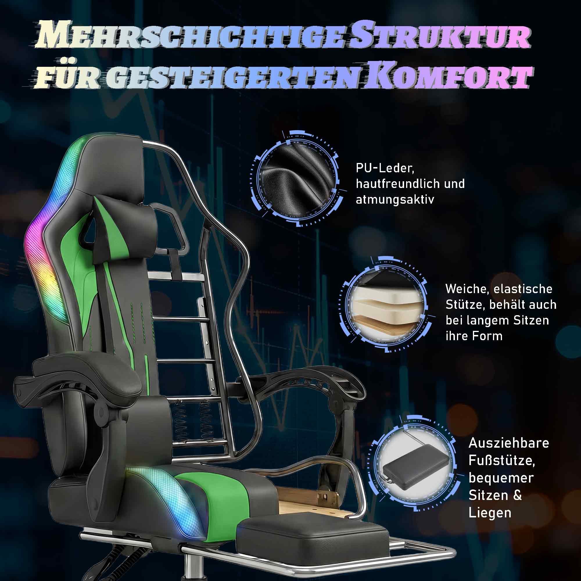 HOMALL Gaming-Stuhl Gaming-Stuhl