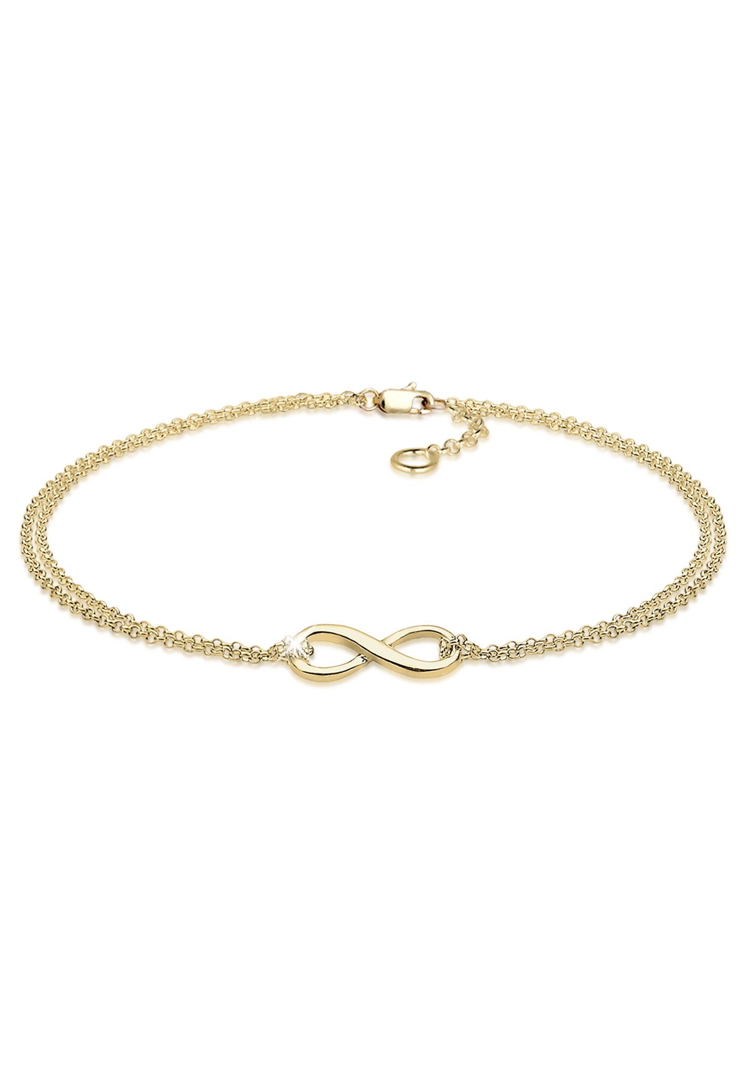Elli Premium Armband Infinity 375 Gelbgold (kein Set, 1-tlg), Infinity
