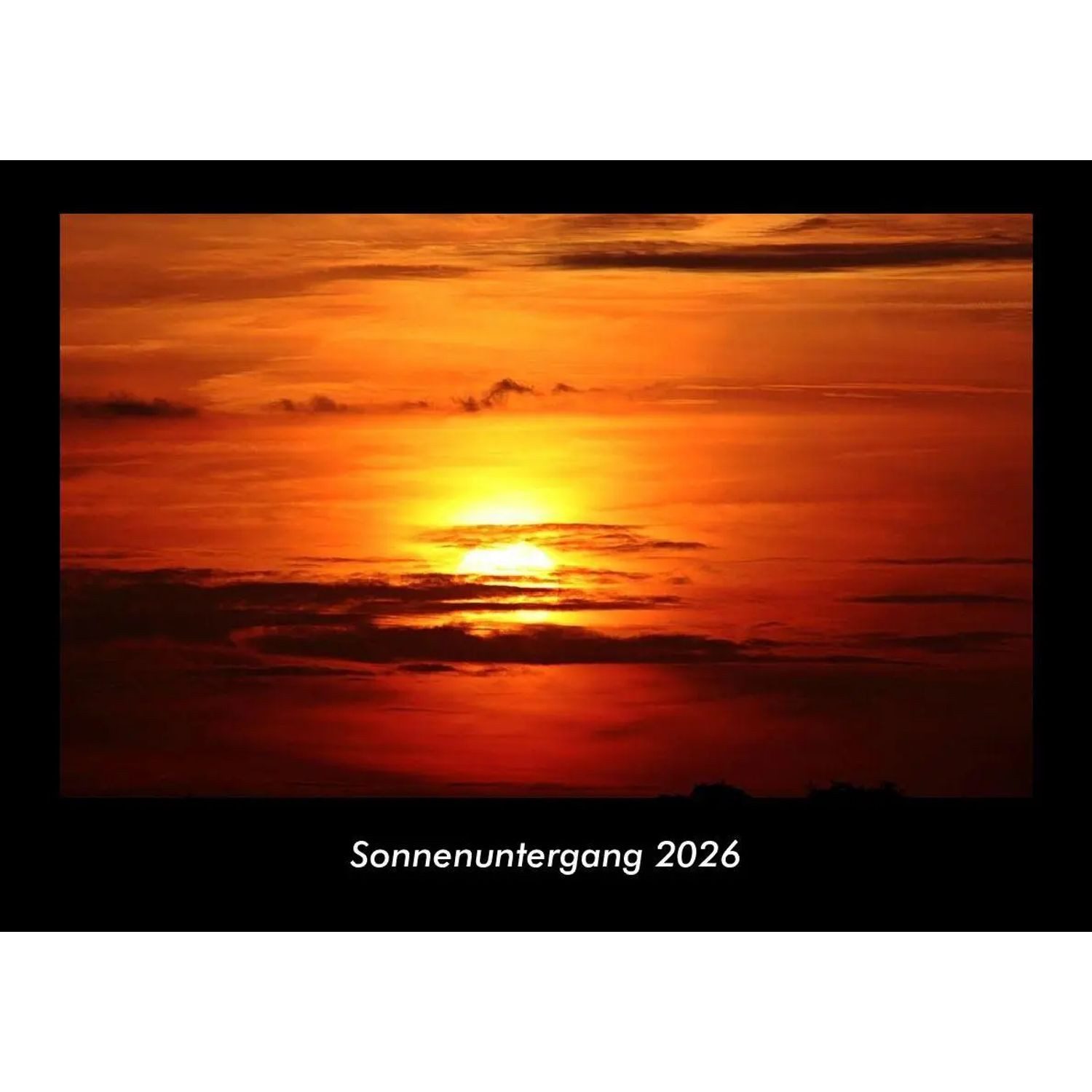Monatskalender Sonnenuntergang 2026 Fotokalender DIN A3