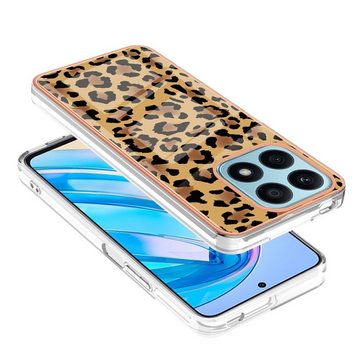 Wigento Handyhülle Für Honor X8a Design Series TPU / PC Handy Silikon Hülle Tasche Etuis