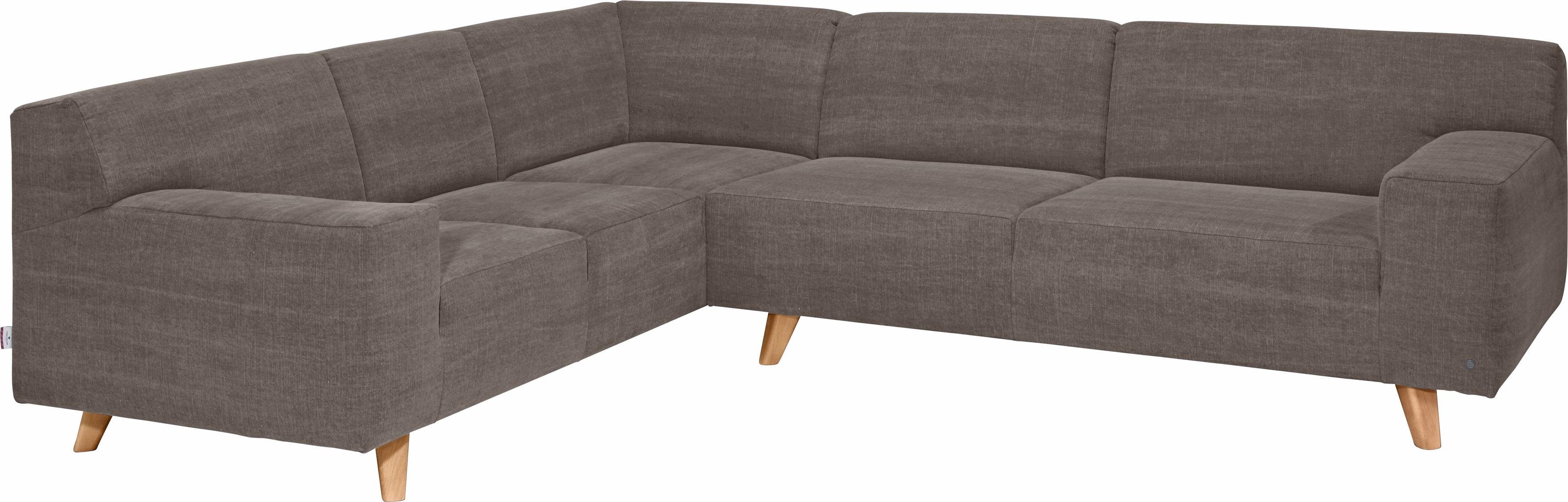 TOM Retrolook, Füße TAILOR natur PURE, Buche Ecksofa HOME im NORDIC