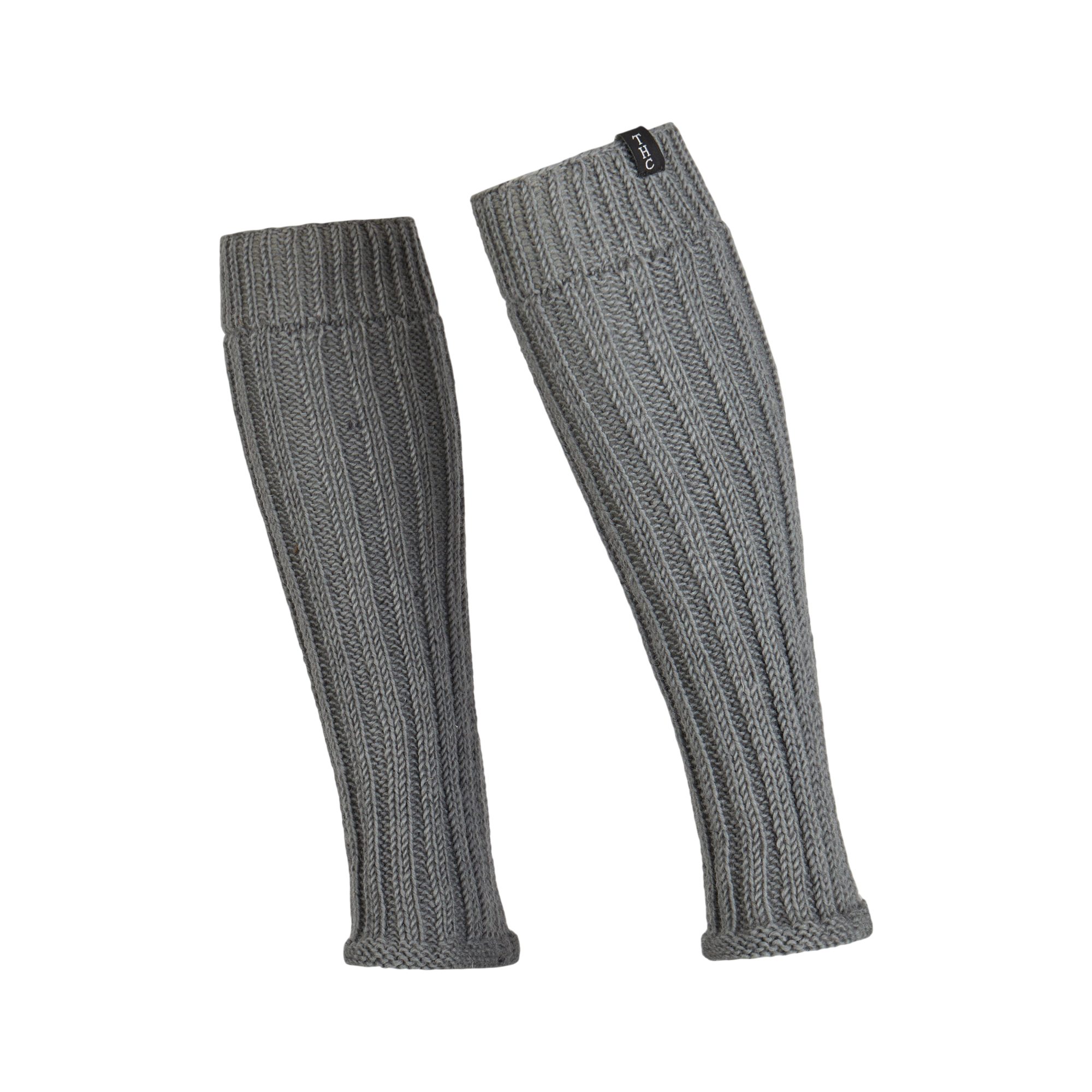 THC Natural Line Beinstulpen THC Schafwoll Stulpen grau (1 Paar, 1-St., 1 Paar) unten am Fuß leicht ausgestellt für den Schuh