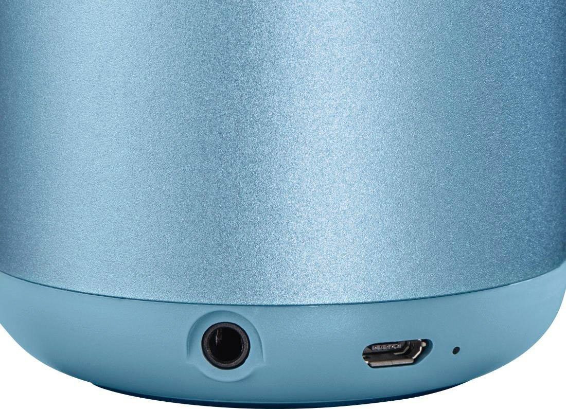 Integrierte hellblau Hama Bluetooth-Lautsprecher (3,5 HFP, W Bluetooth, AVRCP (A2DP Lautsprecher 2.0" Freisprecheinrichtung) Bluetooth® "Drum Aluminiumgehäuse) Robustes Bluetooth,