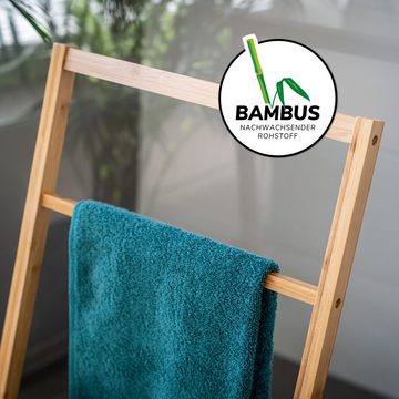 bremermann Handtuchhalter Handtuchhalter, 4 Stangen, Handtuchständer, Handtuchleiter, Bambus