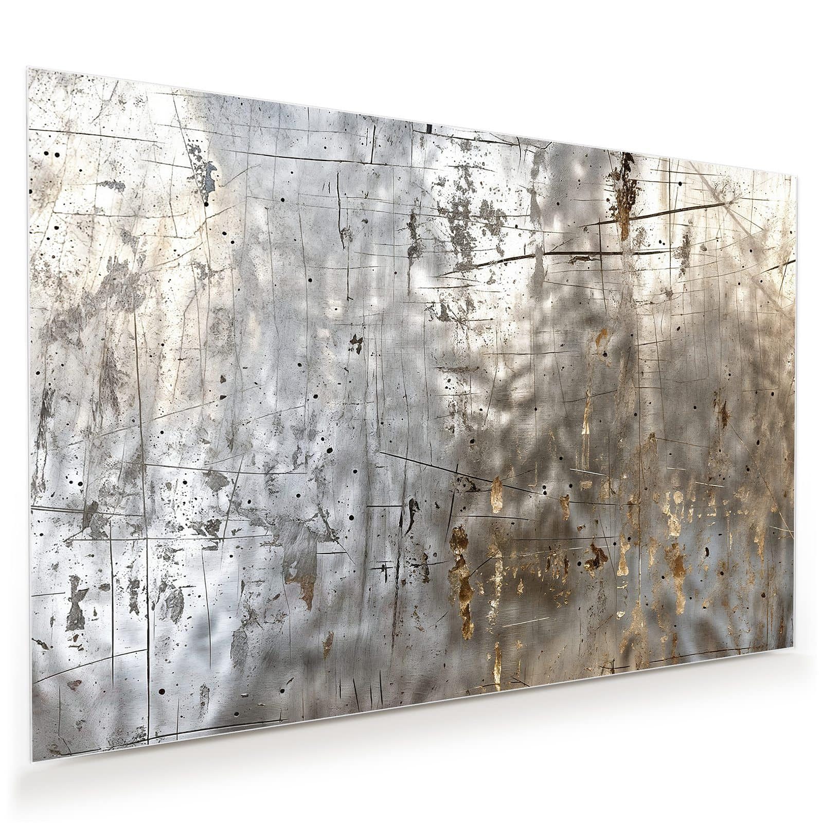 Primedeco Glasbild Wandbild Abstrakte Struktur mit Aufhängung, Texturen (21 verschiedene Größen, 1 St), Elegante Aufhängung
