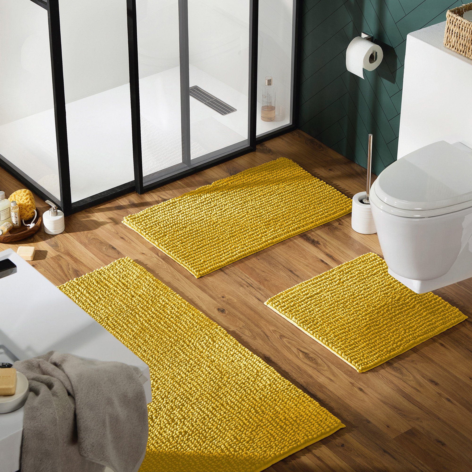 REDBEST Badematte Badematte "Arlington", Höhe 20 mm, eckig, Uni günstig online kaufen