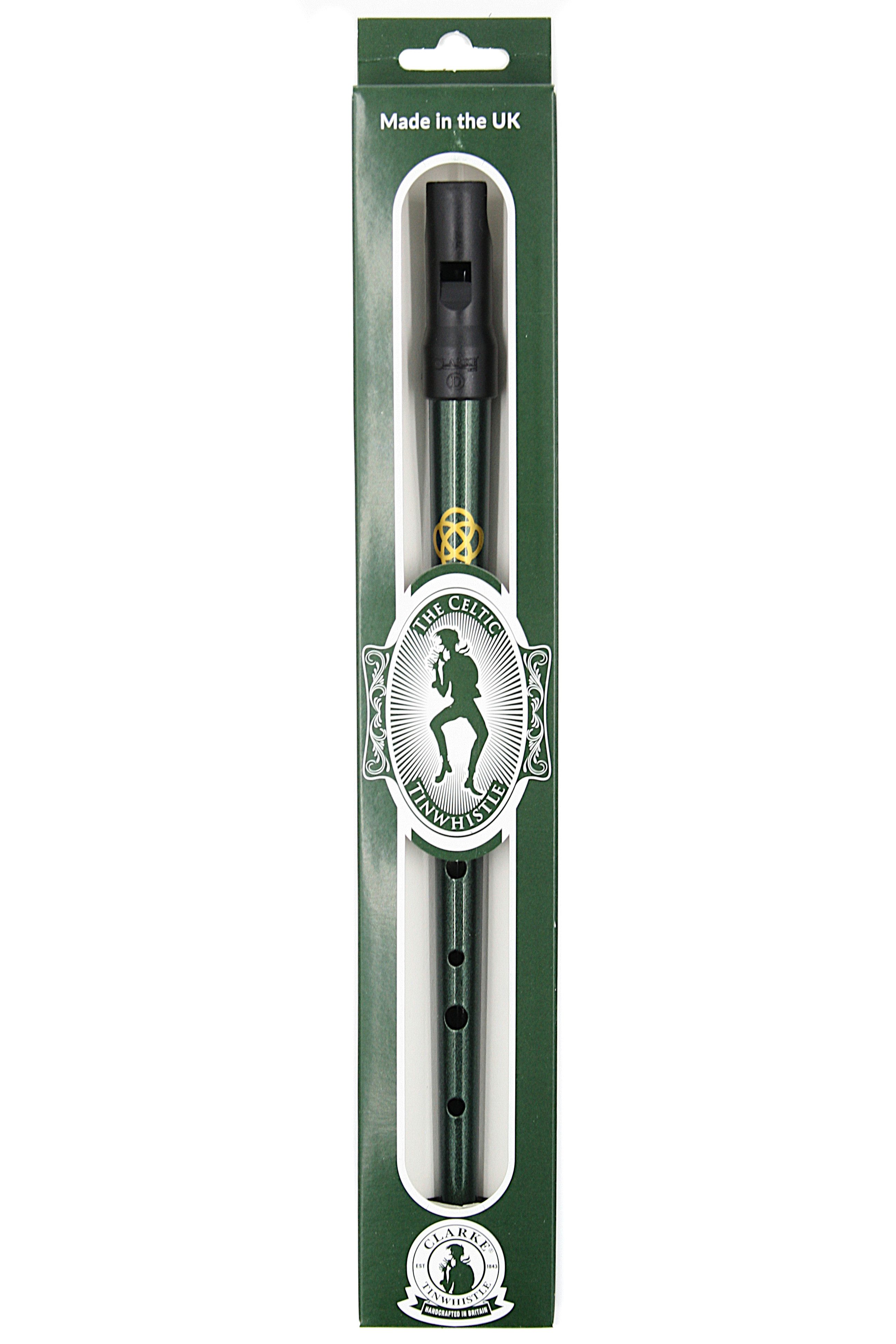 Clarke Blockflöte D Tin Whistle Keltische TinWhistle Pennywhistle Grün D