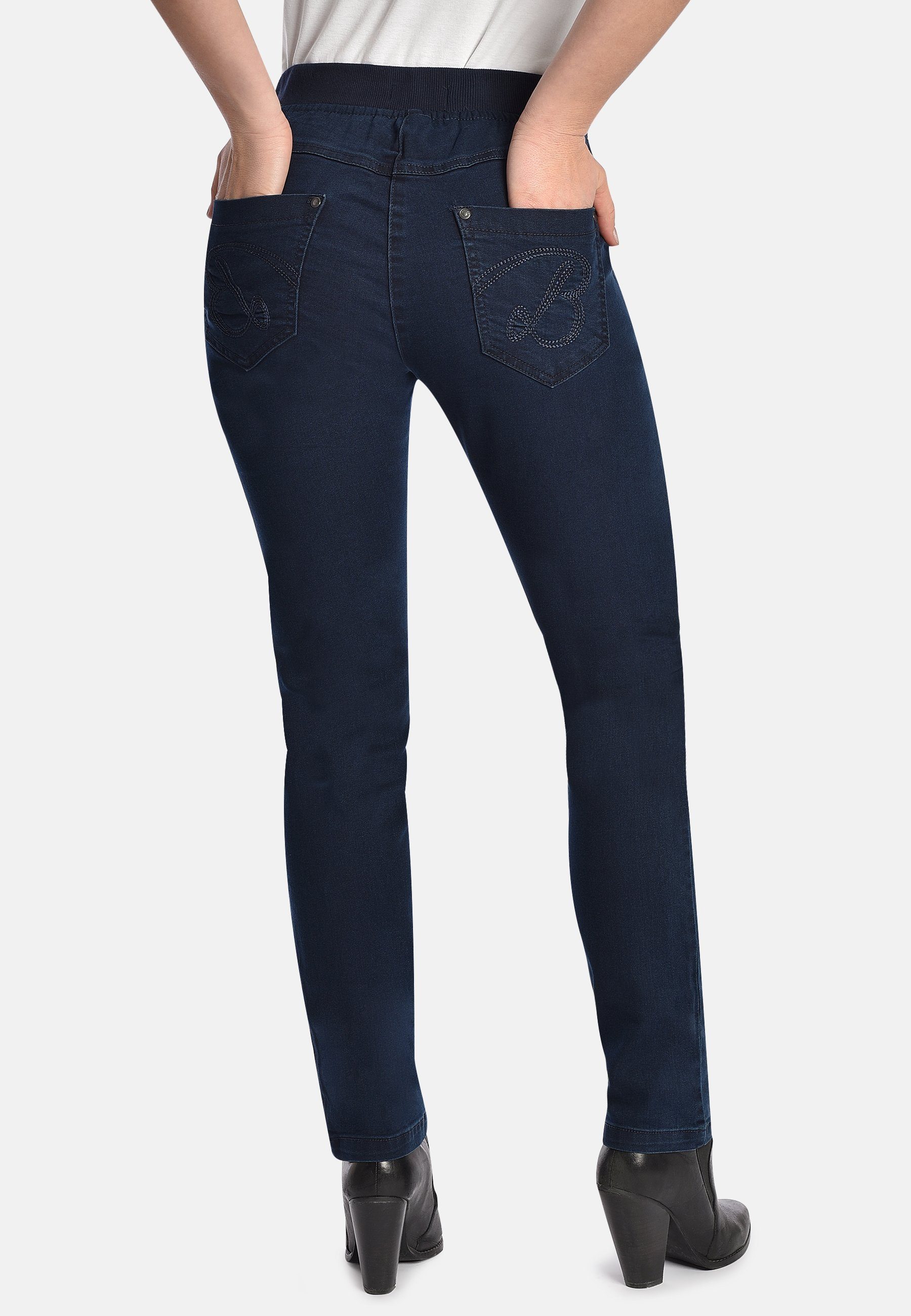 Regular-fit-Jeans 16/navy Comfort (1-tlg) - BICALLA 30