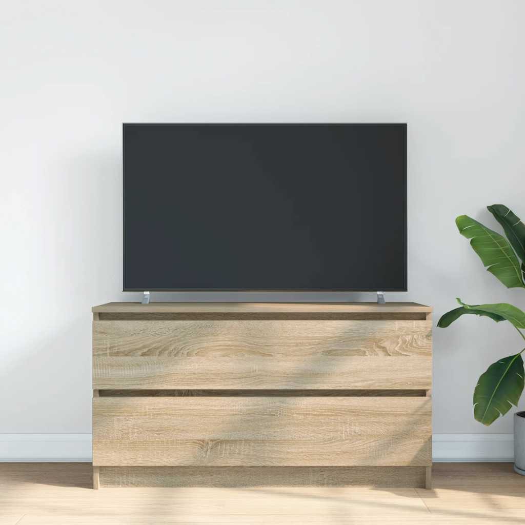 vidaXL TV-Schrank TV-Schrank Sonoma-Eiche 100x35x54 cm Holzwerkstoff (1-St) günstig online kaufen