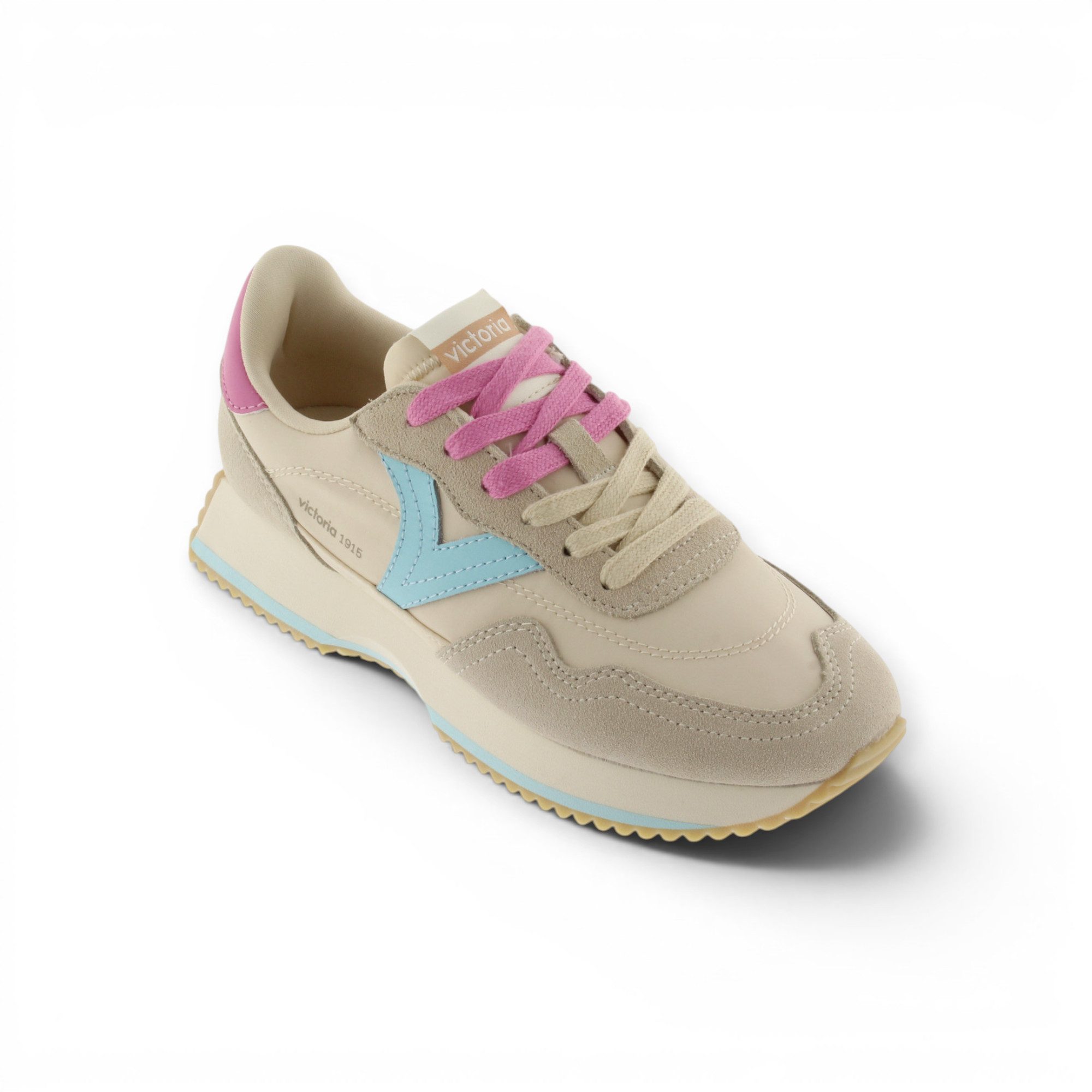 Victoria Cosmos Multicolor (Nylon/Veloursleder) - beige Damen Sneaker