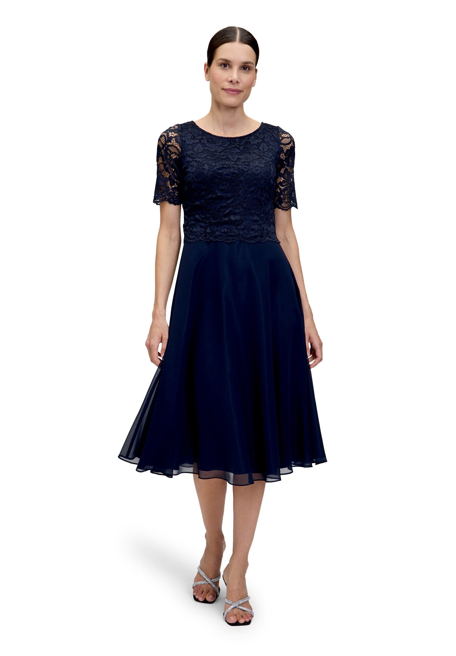 Vera Mont Cocktailkleid Damen mit Spitze Spitze