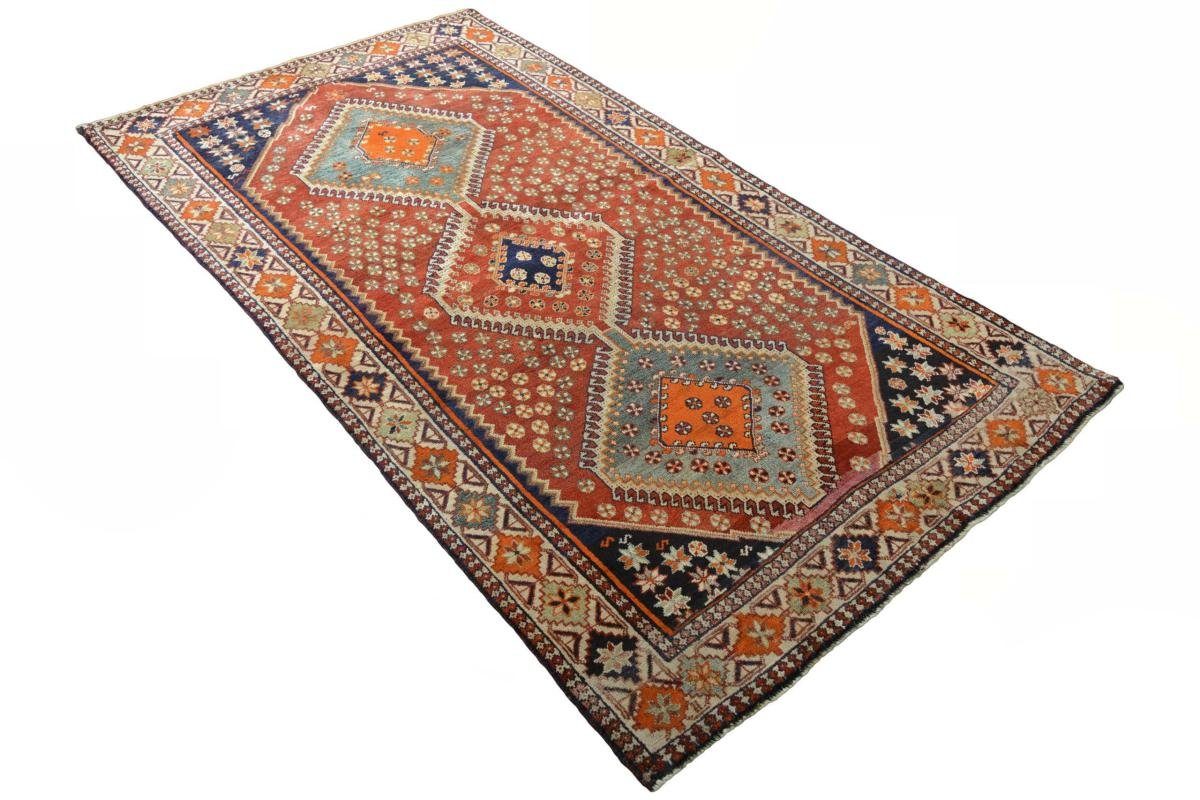 Orientteppich Shiraz / Höhe: Perserteppich Läufer, Handgeknüpfter 10 Orientteppich rechteckig, Nain Trading, mm 146x272