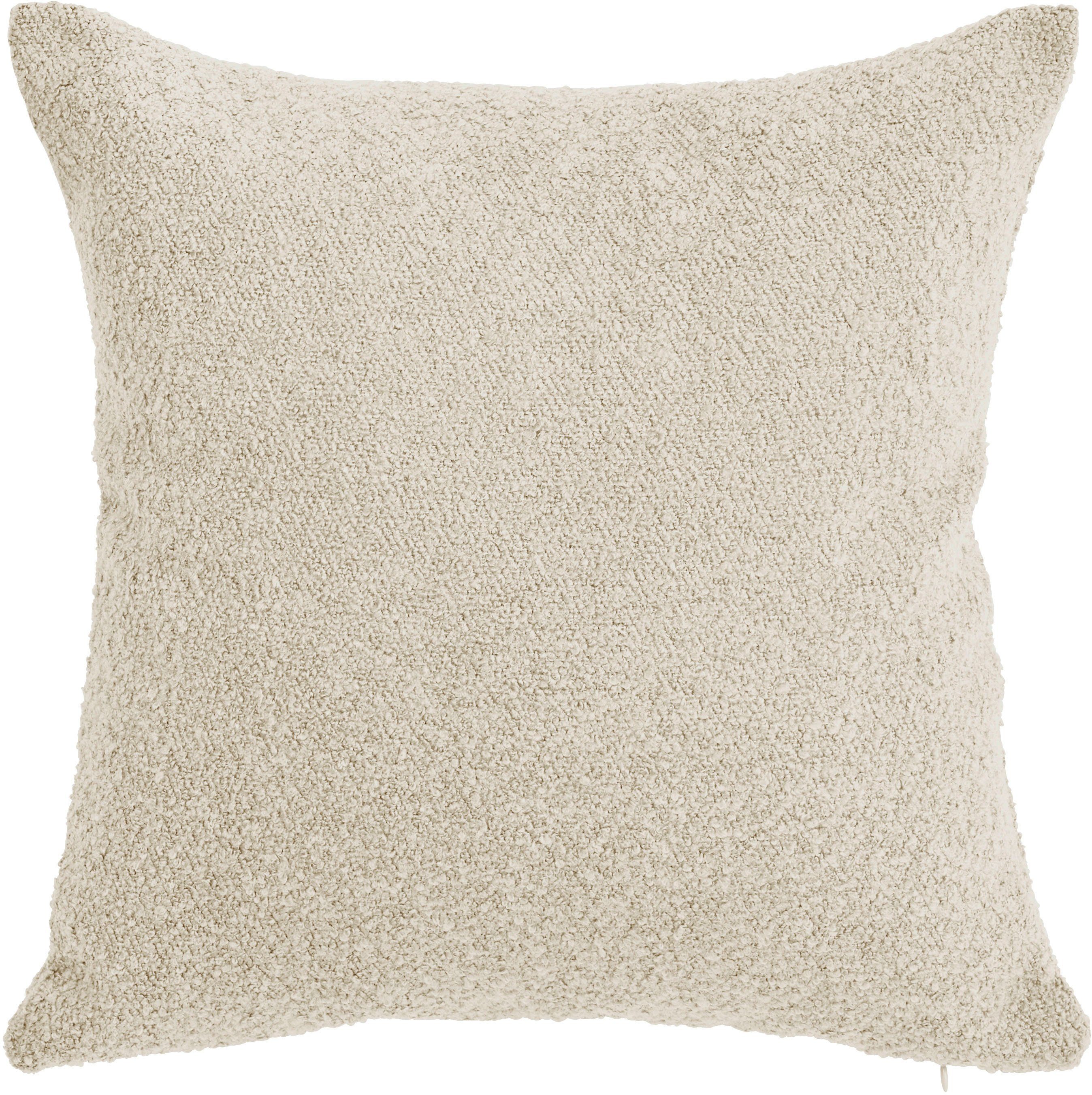 done.® Kissenhülle Touch, (1 Stück), Einfarbige Kissenhülle aus weichem Bouclé-Stoff