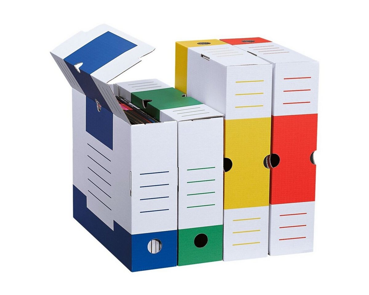Thumbnail - Cartonia Archivcontainer Color (8 St), Archivschachtel mit Beschriftungsfeldern