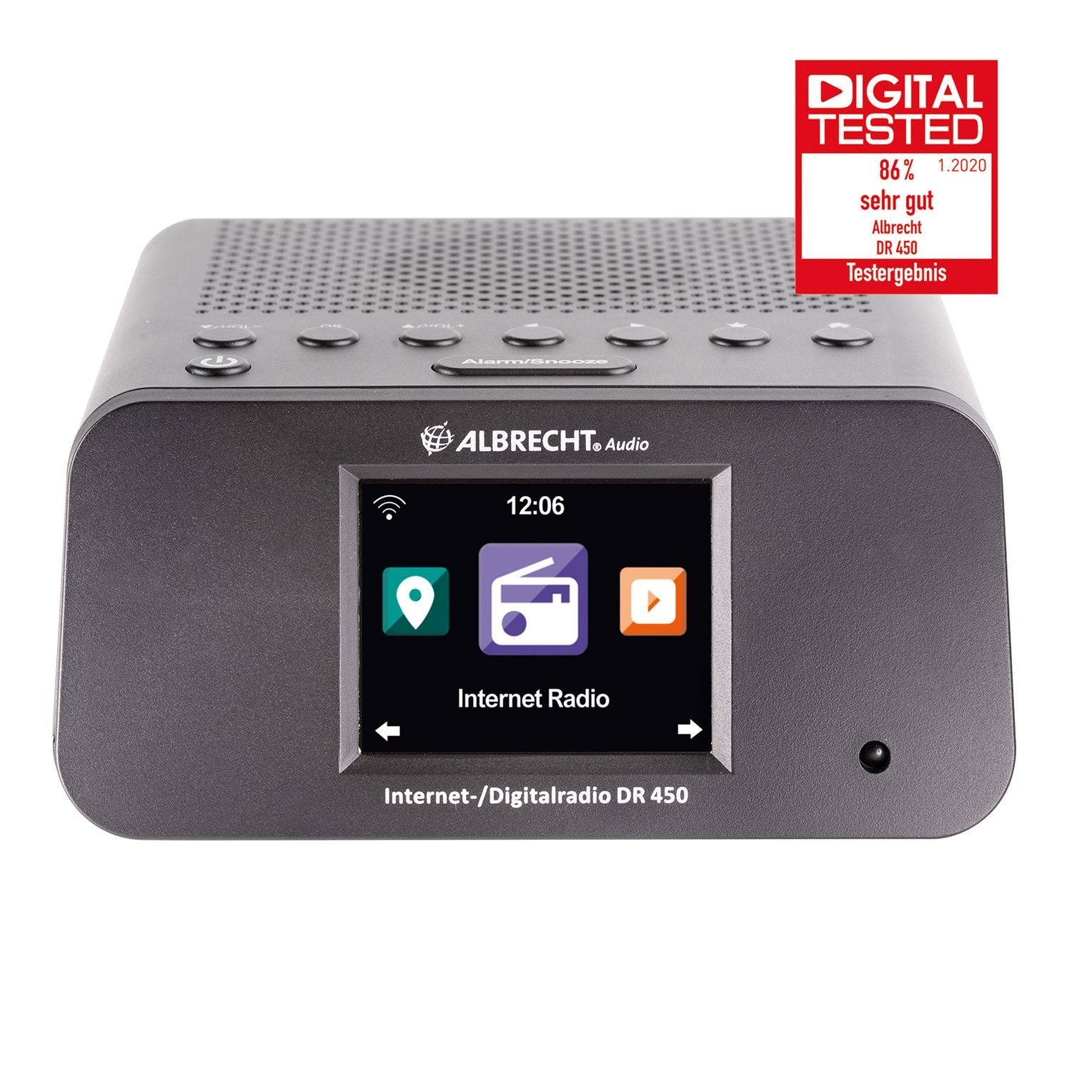 Albrecht DR450 DAB+/UKW/Internet (DAB) – Digitalradio Hybridradio