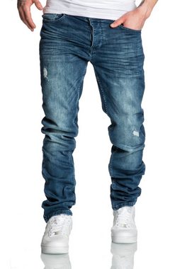 Amaci&Sons Straight-Jeans AKRON Jeans Destroyed Regular Slim