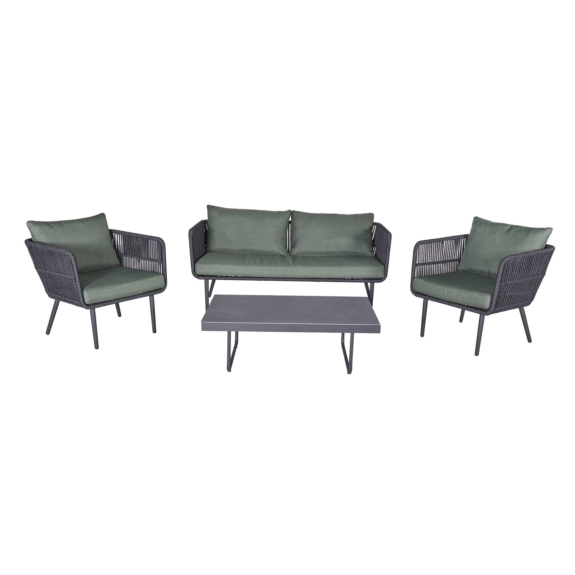 L.C. Wholesaler GmbH Loungeset SAIGON, 4-tlg. Loungeset