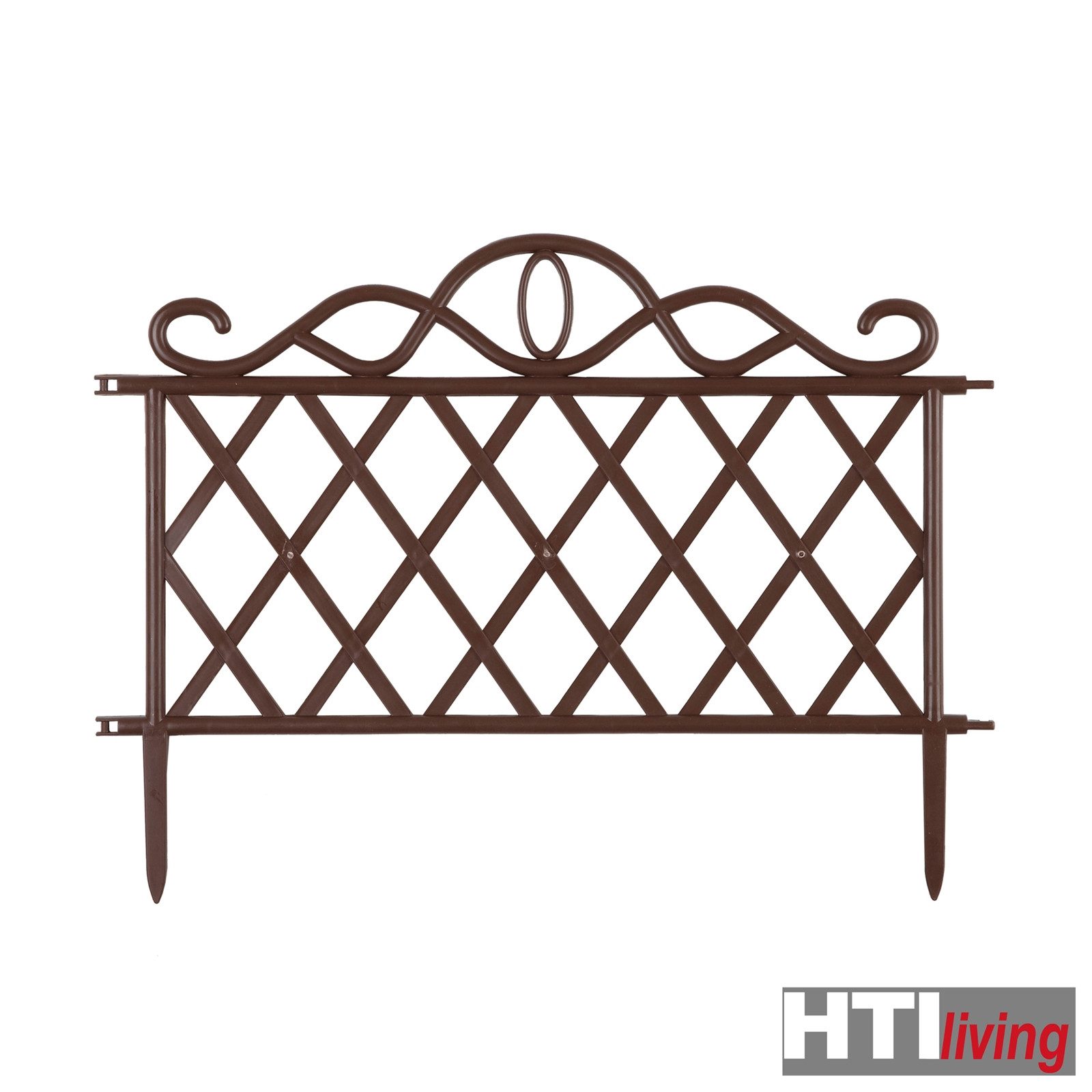 HTI-Living Beetbegrenzung Zierzaun Antik 4-teilig Nessa, 4 Zaunelemente, Be günstig online kaufen