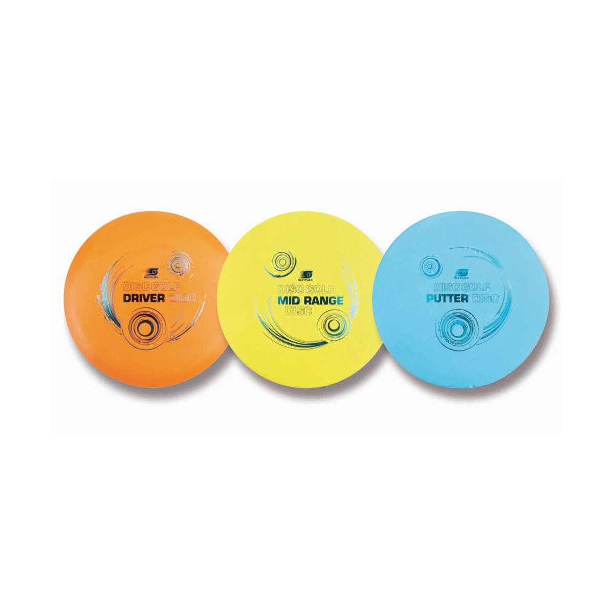 Sunflex Wurfscheibe Disc Golf Set mit Tragetasche