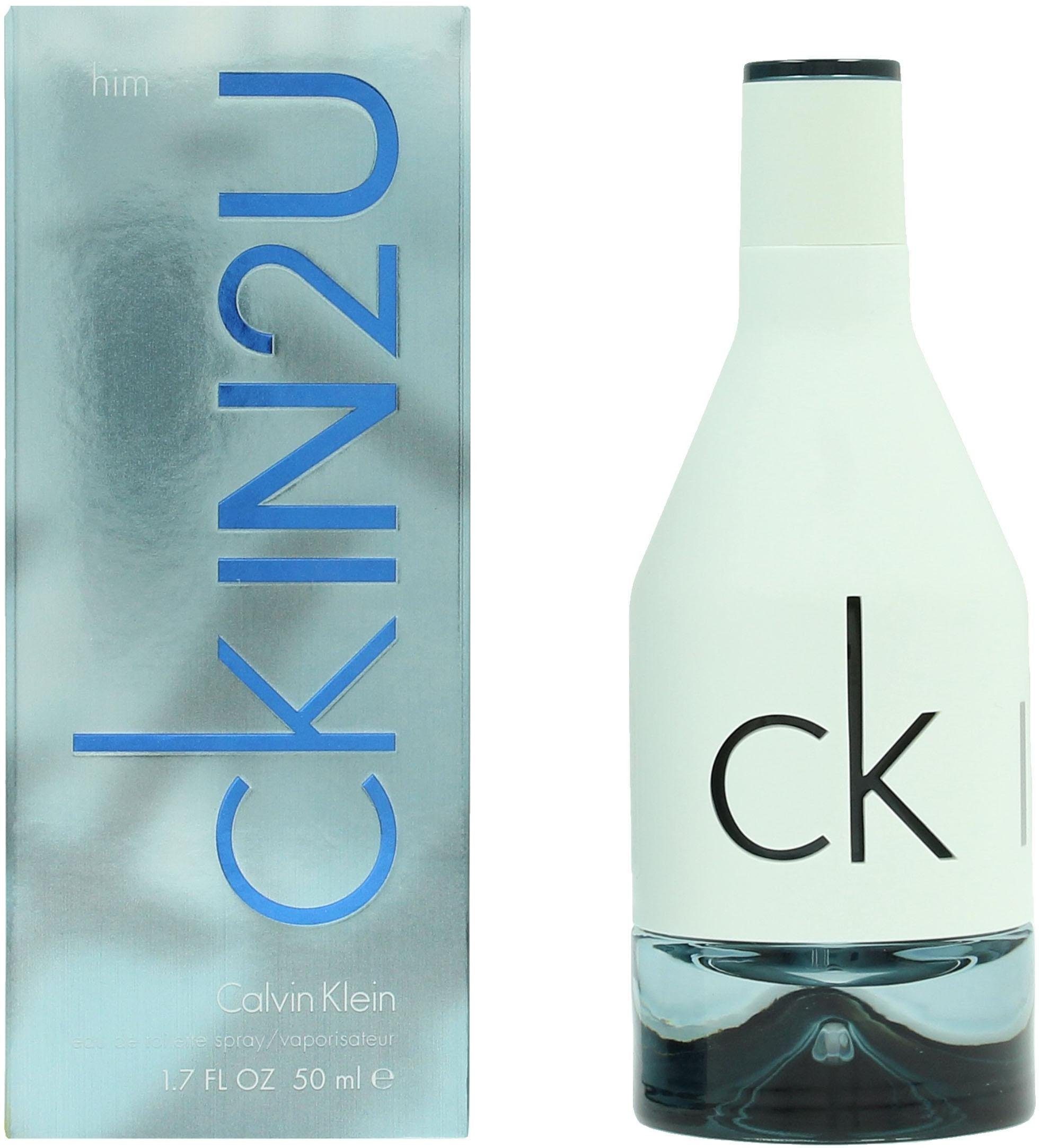 Calvin Klein Eau de Toilette CK IN2U, Orientalisch-holziger Herrenduft mit Zitrone, Kakao, Pfeffer, Vetiver.