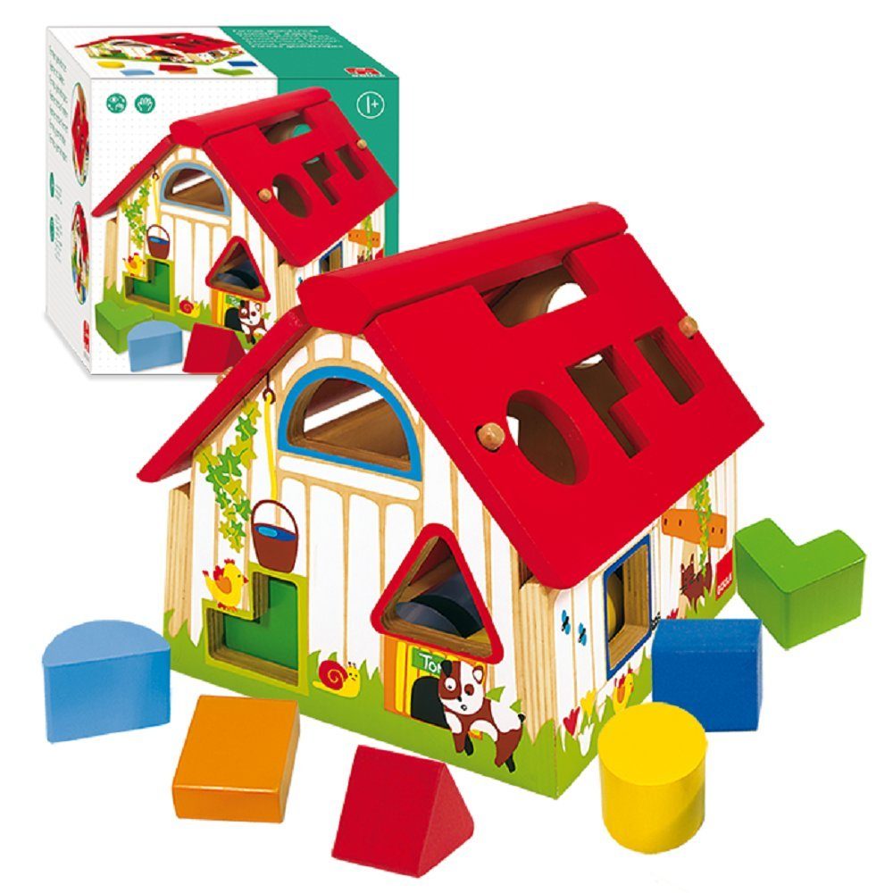 Goula Spiel Goula 55220 Geometrische Formen Farm, Babyspielzeug, Kinderspiel