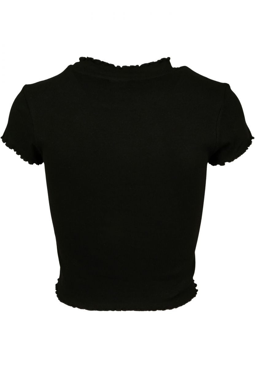 URBAN CLASSICS Rundhalsshirt Ladies Cropped Rib Tee 2-Pack Damen T-Shirt – Bild 3 von 3