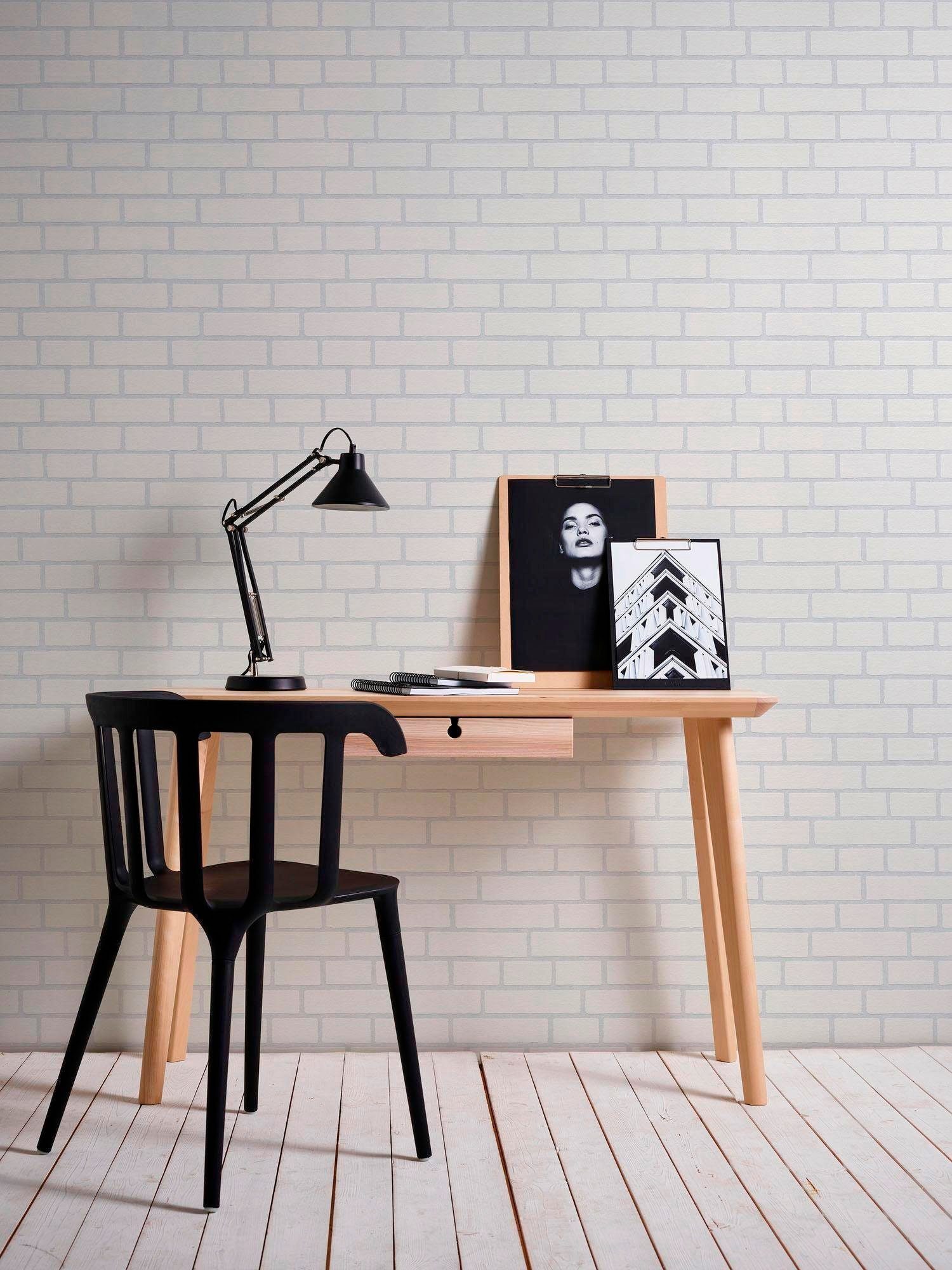 A.S. Création Vliestapete Meistervlies, strukturiert, Motiv, Steinoptik, gemustert, Uni Tapete Stein Überstreichbar Tapeten Wohnzimmer Schlafzimmer Design