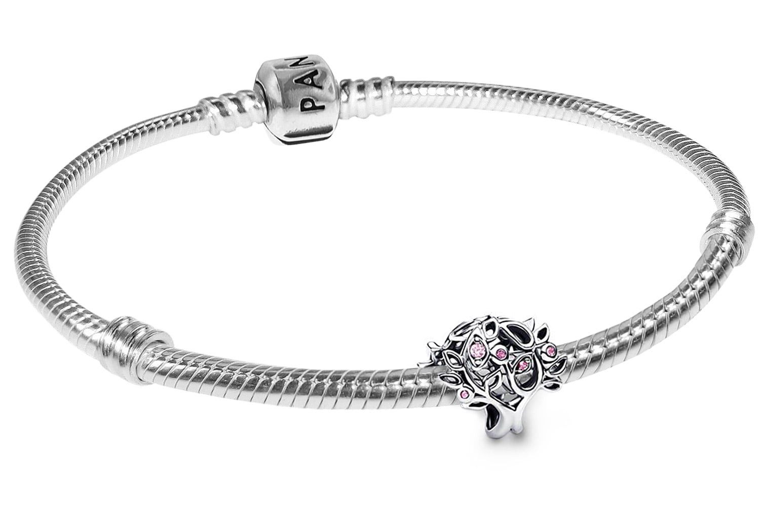 Charm-Armband Geschenk-Set DamenSilber Familienbaum