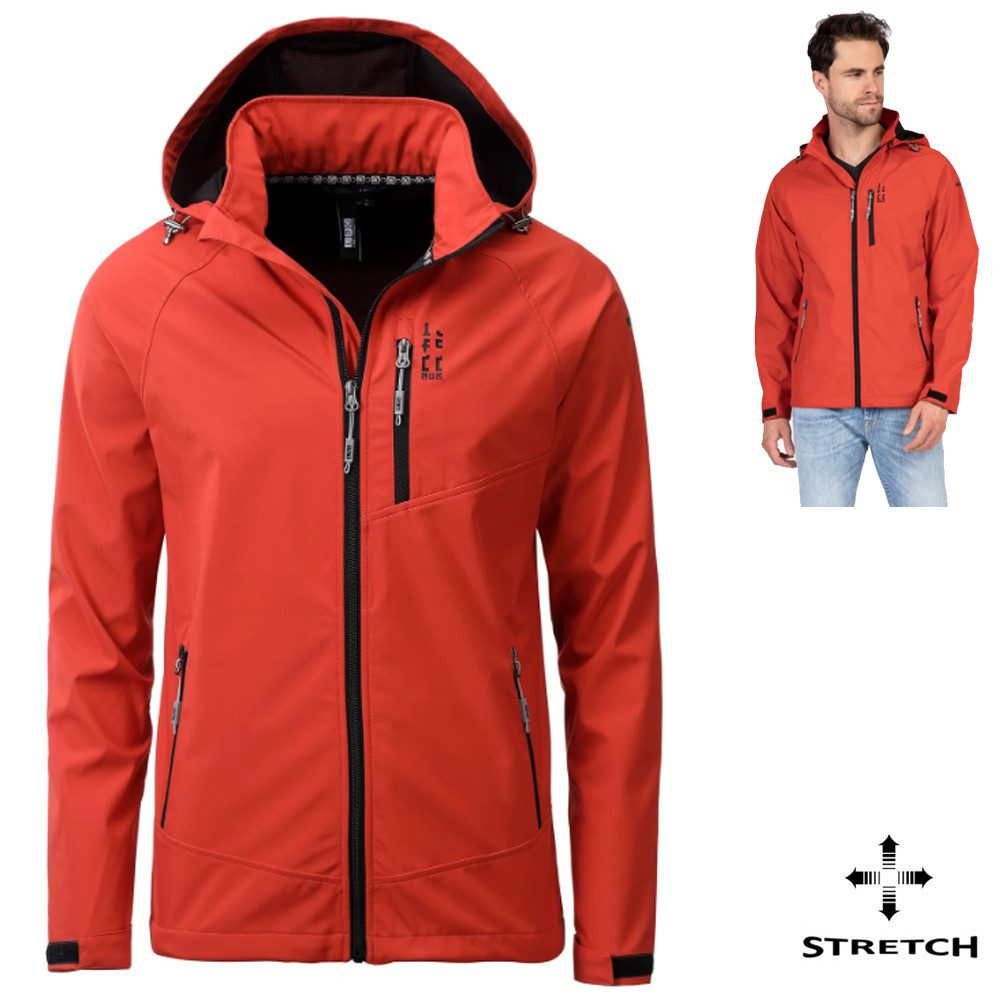 Hardshelljacke LPO - 3 Lagen Softshell Stretch Jacke mit abnehmbarer Kapuze - Harry 2