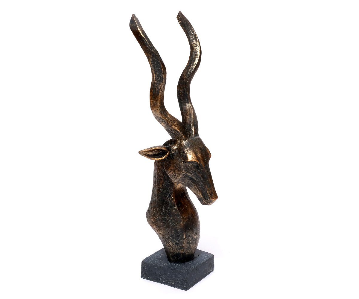 Brillibrum Dekofigur Kunstskulptur Antilope Büste Dekofigur Bronze Gazelle. € 99,00