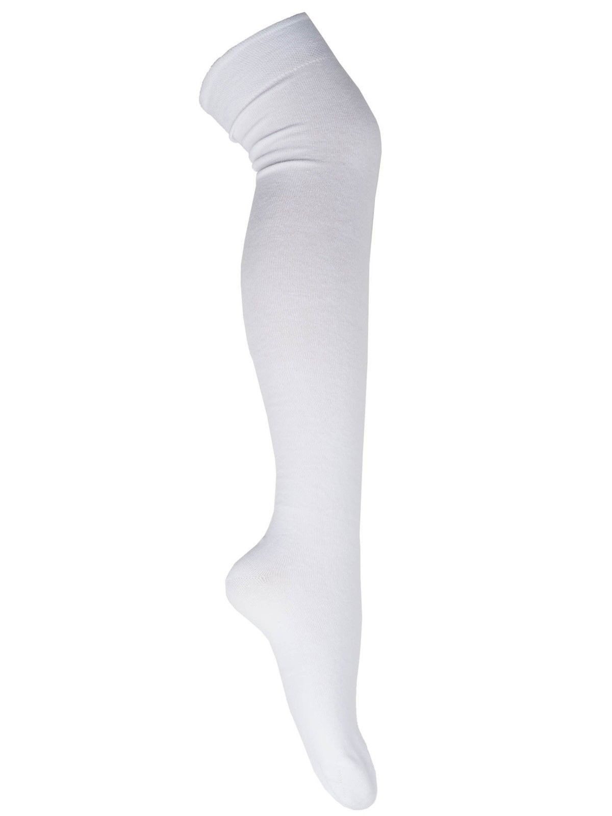 Kniestrümpfe Overknees weiß OneSize