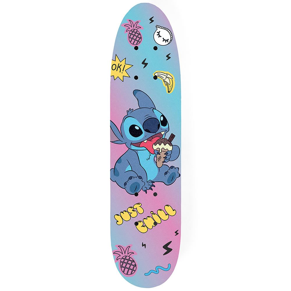 Stitch Skateboard 61 cm – Kinder Holz Skateboard 24 Zoll Funboard, Kinder Skateboard, rutschfeste Oberfläche, 9-lagiges Ahornholz