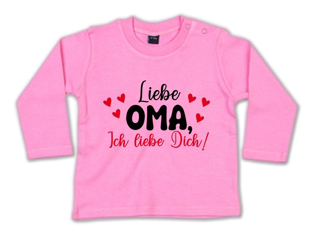 Ggraphics Longsleeve Liebe Oma, ich liebe Dich! Baby Sweater, Baby