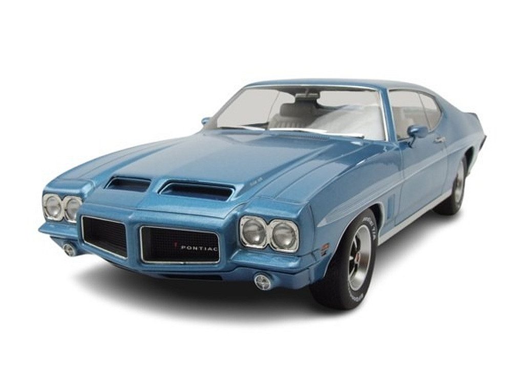 KK Scale Modellauto Pontiac LeMans GTO 1972 blau metallic, Maßstab 1:18
