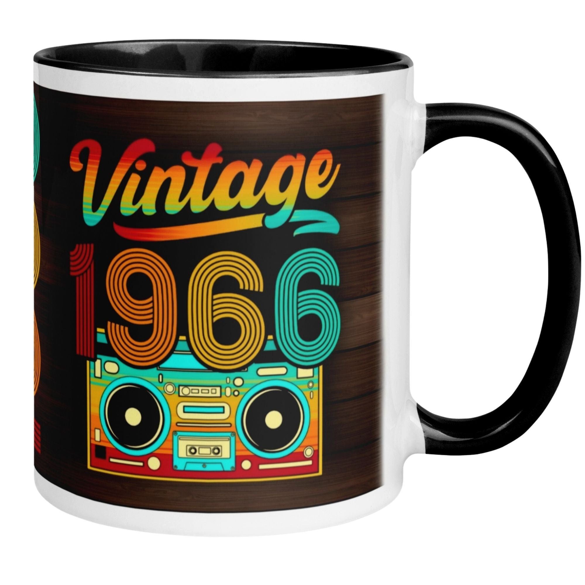 Momentals Tasse 60. Geburtstag Mann Frau – „Vintage 1966“ – Geburtstagsgeschenk, Gratis Versand · Links-&Rechtshänder · Spülmaschinenfest
