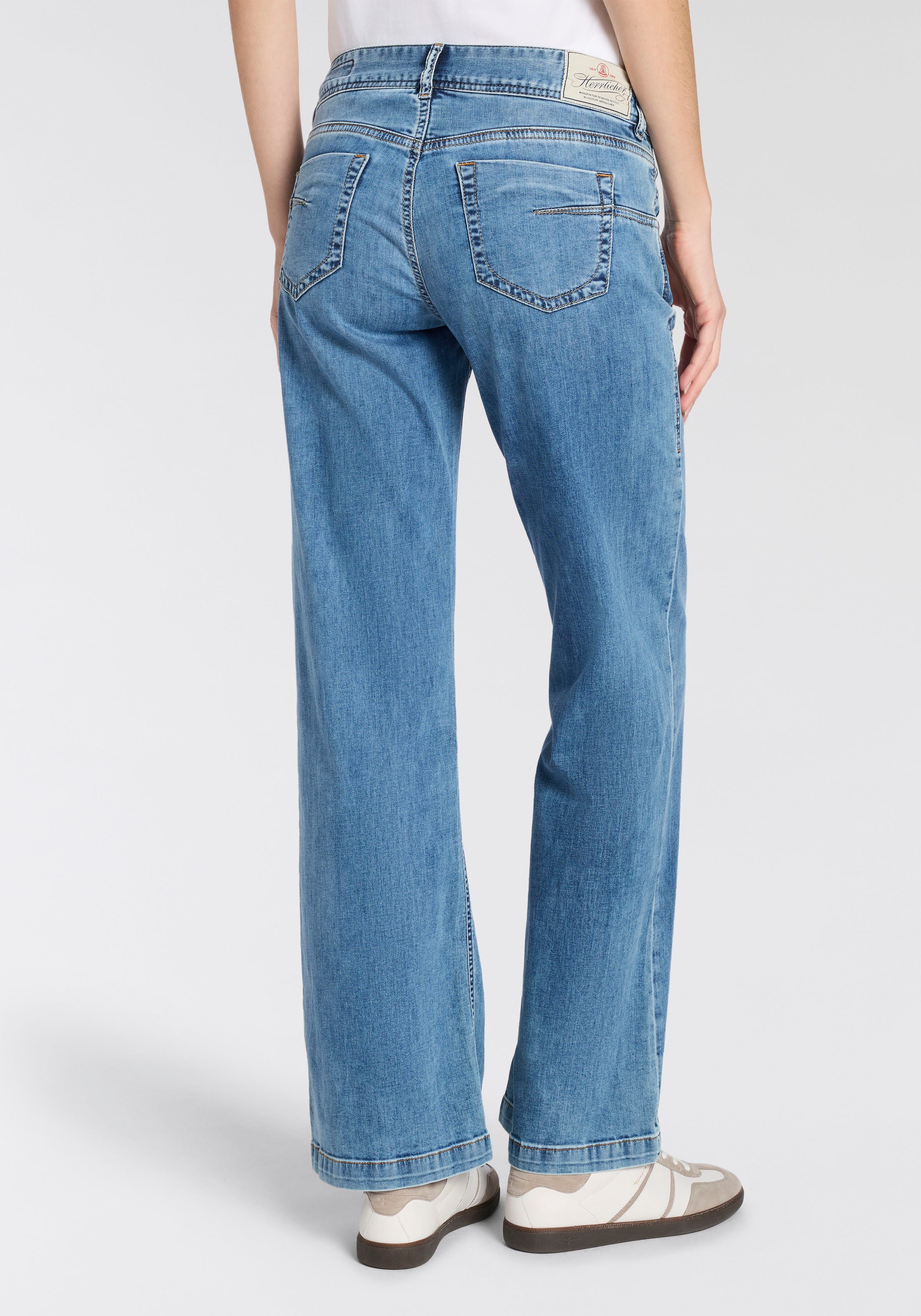 Herrlicher 5-Pocket-Jeans Edna Denim Light im Flared Fit