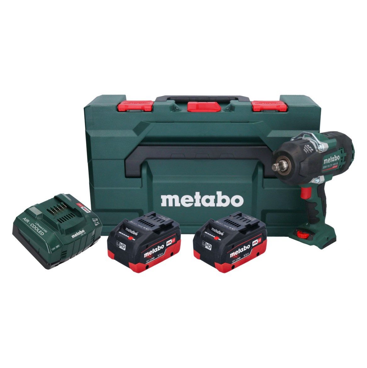 metabo Akku-Schlagschrauber SSW 18 LTX 1450 BL Schlagschrauber 18V 1450 Nm + 2x Akku 5,5Ah + Lader