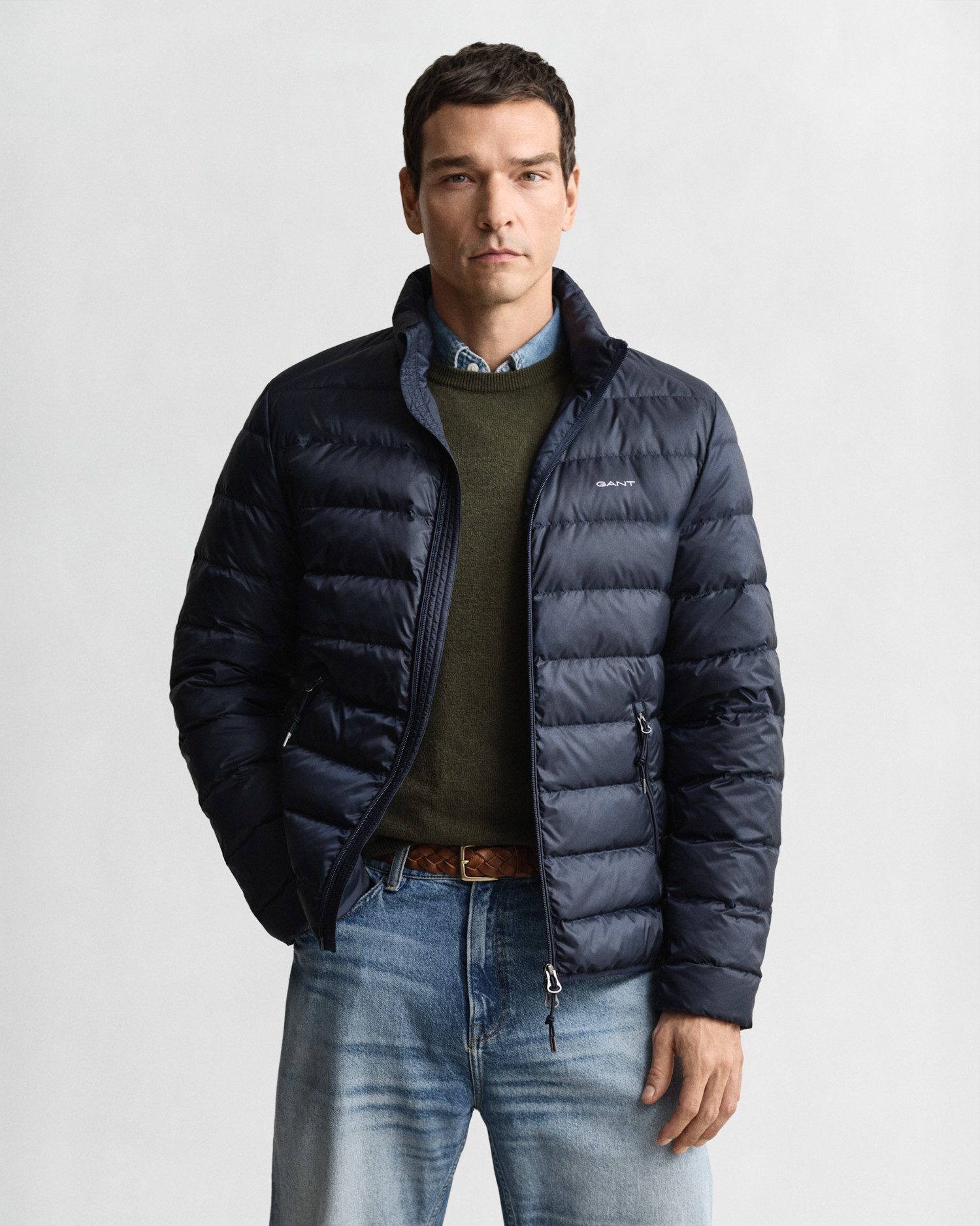Gant Steppjacke LIGHT DOWN JACKET 2-Wege-Reißverschluss, günstig online kaufen