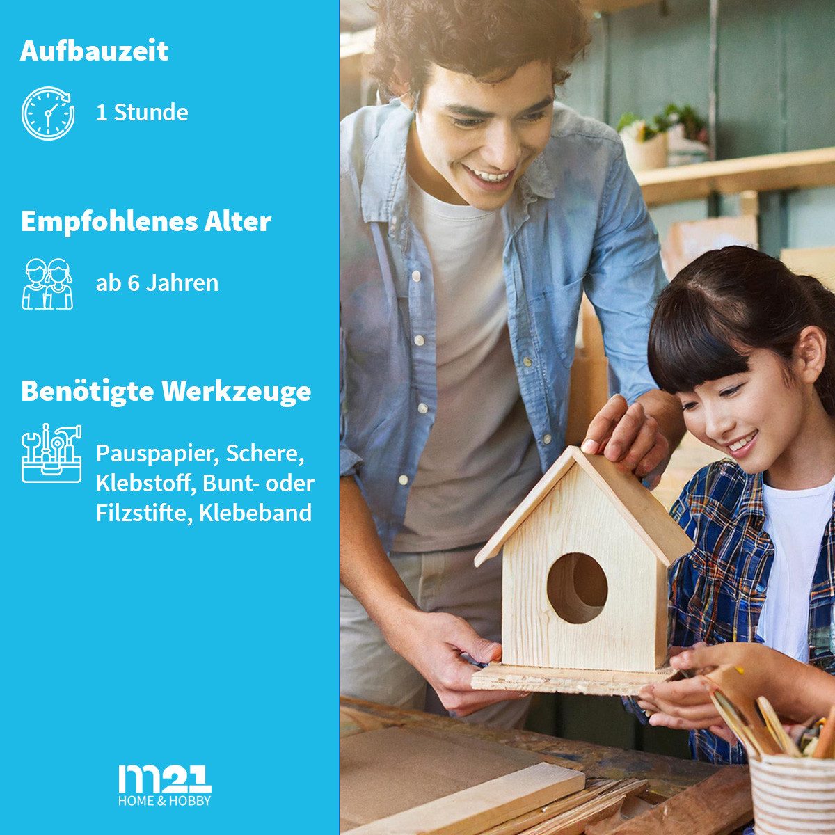 matches21 HOME & HOBBY Bastelset „Jahreskreis“ Lernspiel Holzbaukasten – Bild 3 von 5