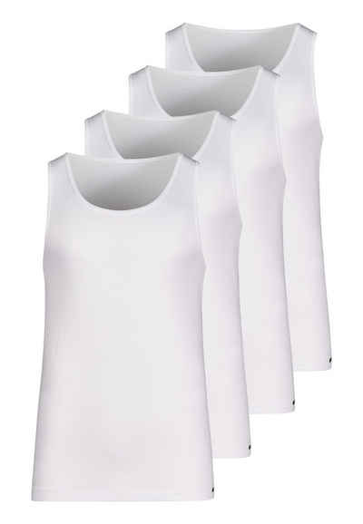 Skiny Unterhemd 4er Pack Cotton Advantage (Spar-Set, 4-St) Unterhemd / Tanktop - Baumwolle - Atmungsaktiv - Ideale Passform