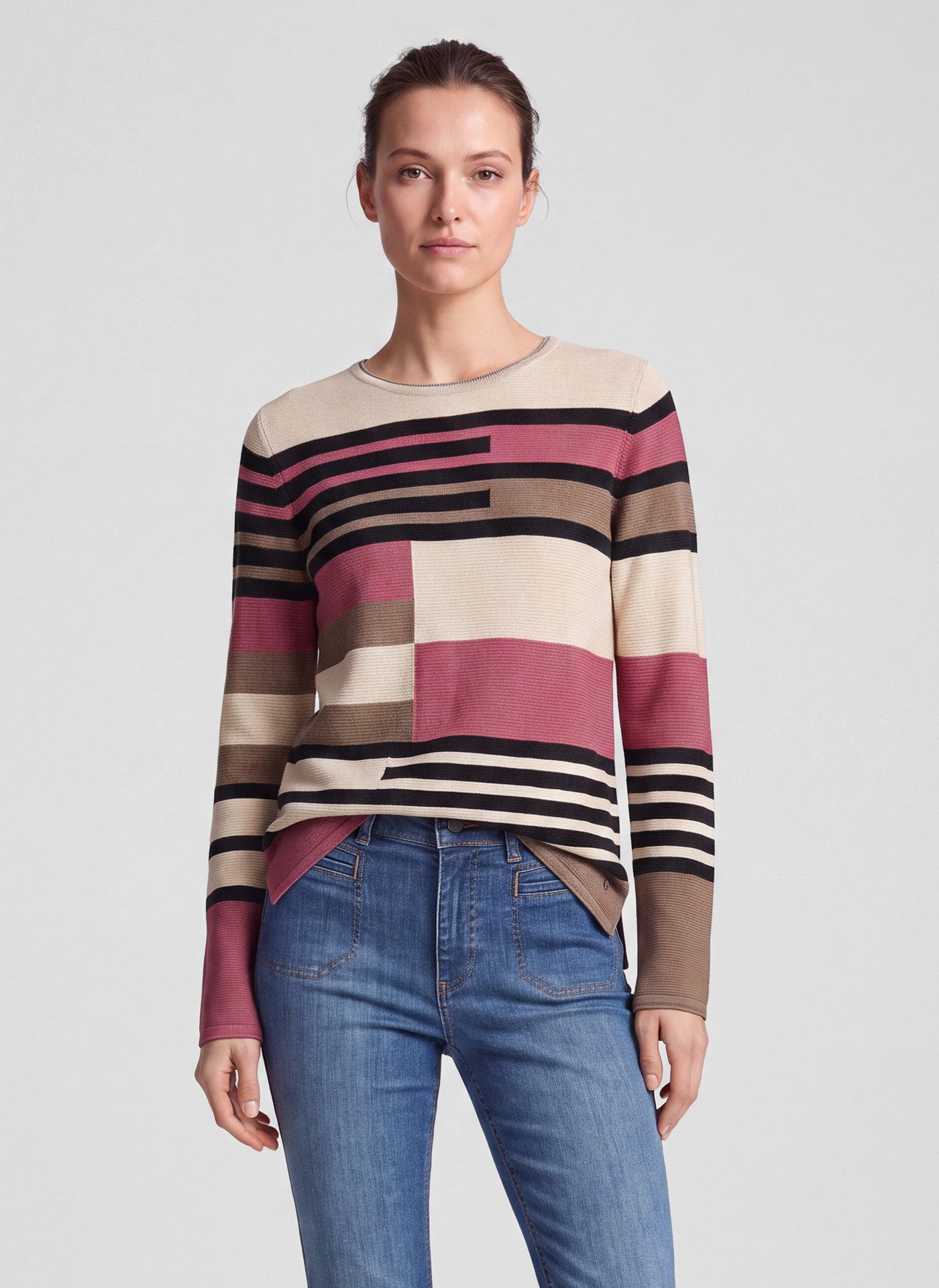 Rabe Strickpullover gemustert