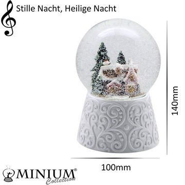 MINIUM-Collection Schneekugel Spieluhr Weihnachtsbäckerei Zuckerbäckerhaus Lebkuchenhaus 10mm breit