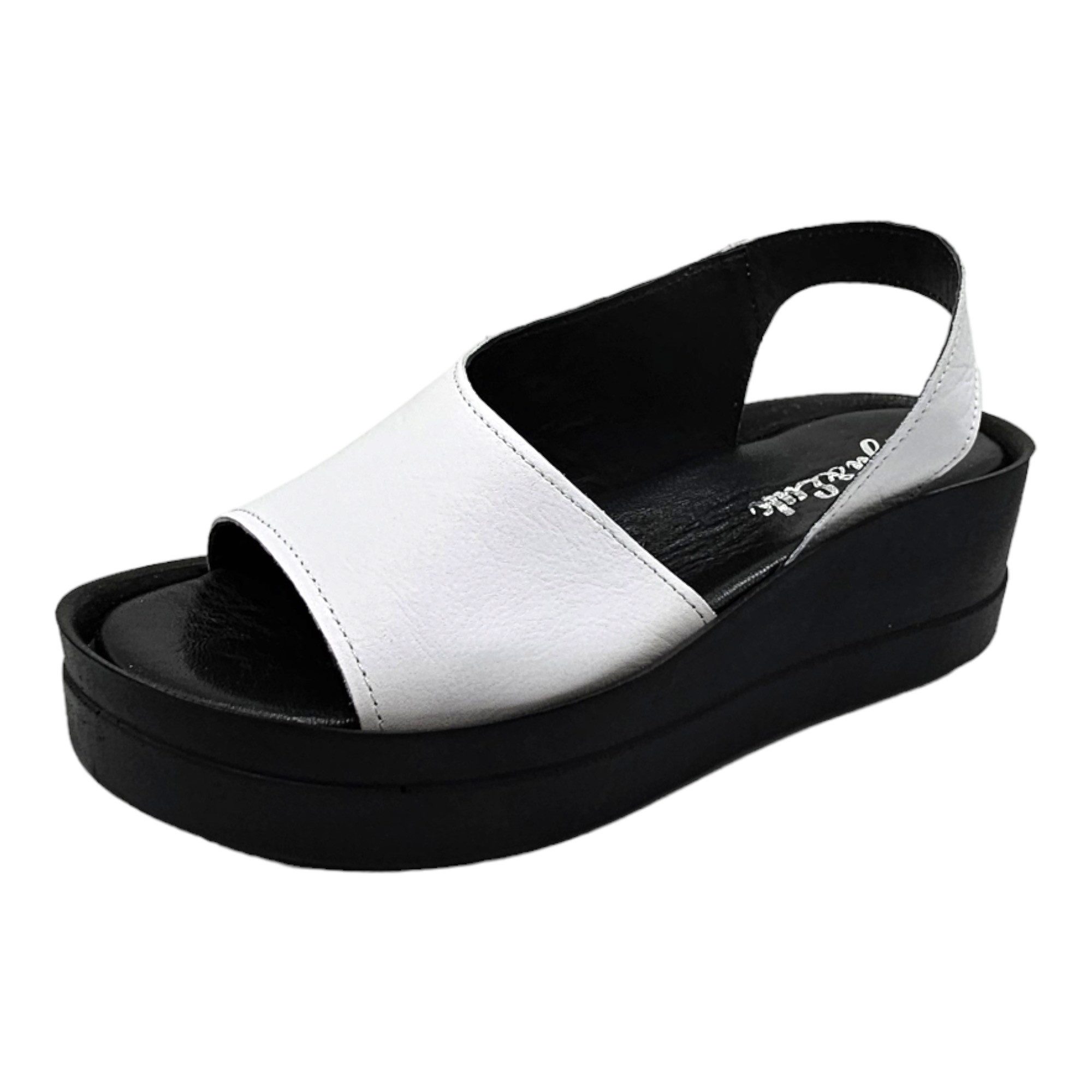 Yu&Luk Sommerschuh Riemchensandale mit Keilabsatz, Sandalette, Leder