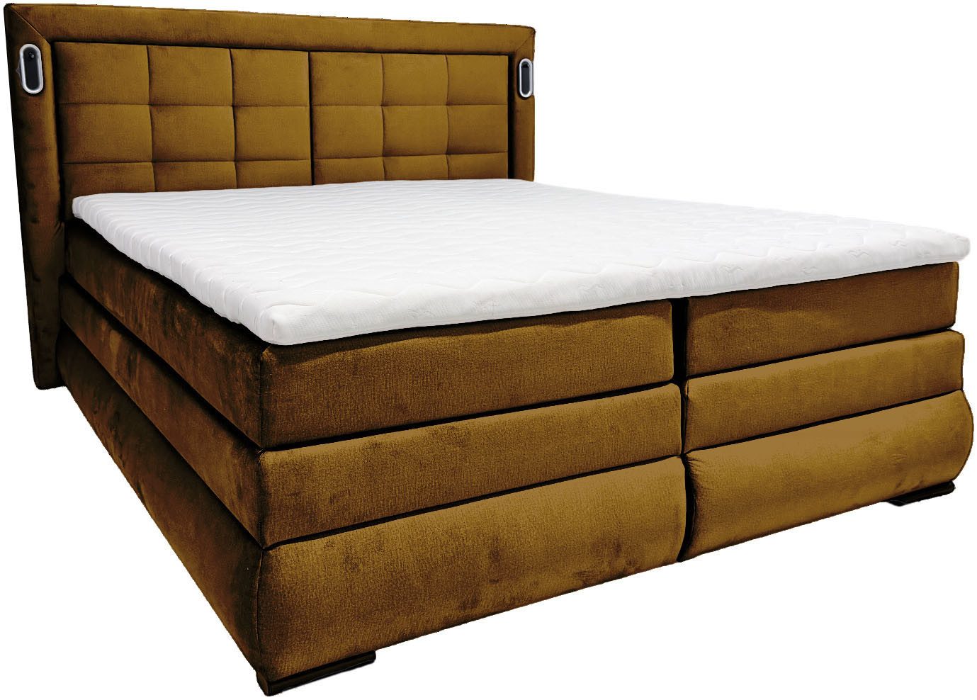 OTTO home Boxspringbett MIVVA, in H3, H4 oder Hmix H3/H4, wahlweise mit oder ohne LED-Leuchten