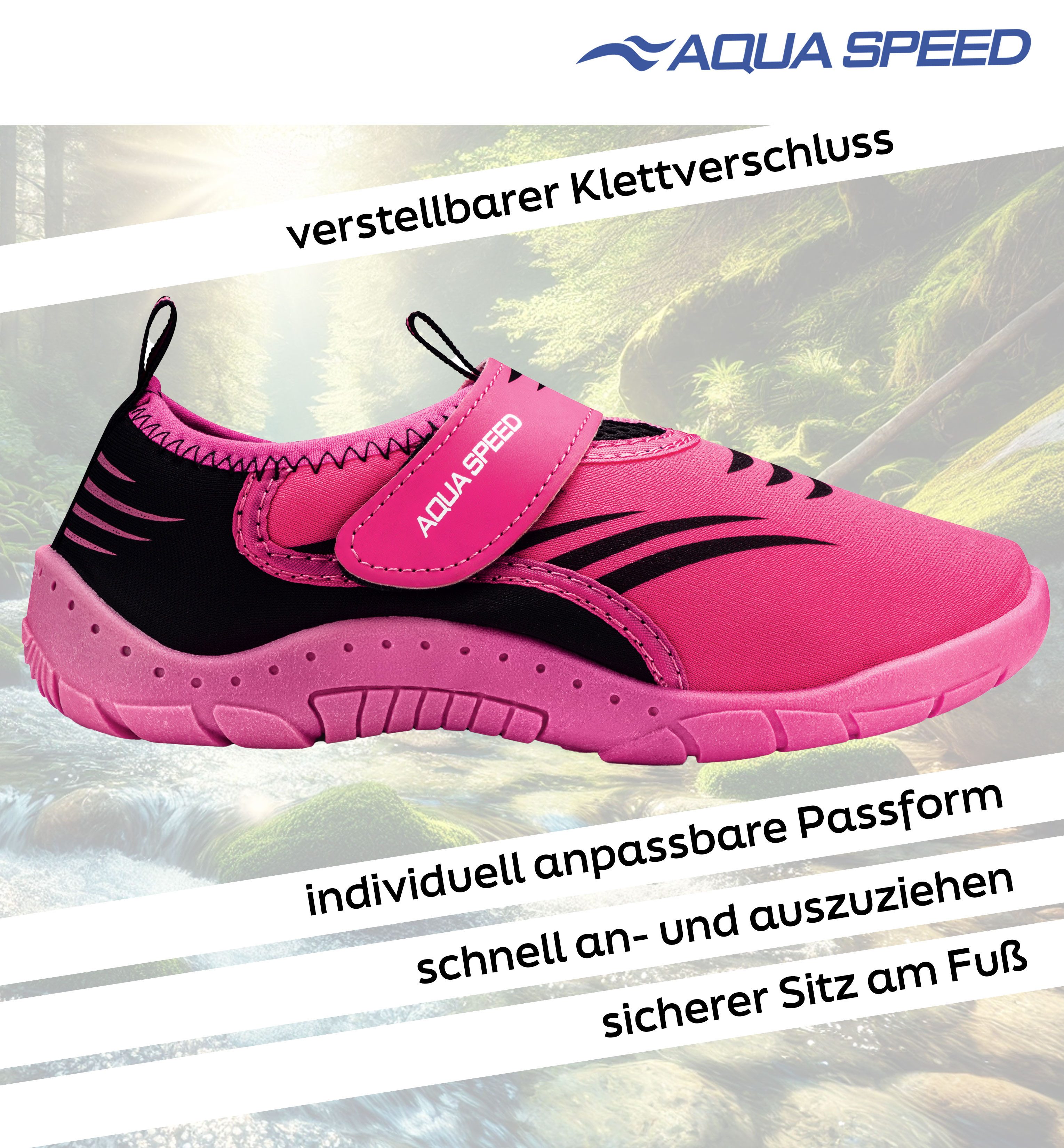 Aqua Speed Flexible Kinder Badeschuhe Gr. 31 – rutschfest & bequem Wasserschuh (Belüftete Kinder-Sommerschuhe – mit extra Grip) Feinmaschiges Obermaterial – Kein Sand oder Schmutz im Schuh