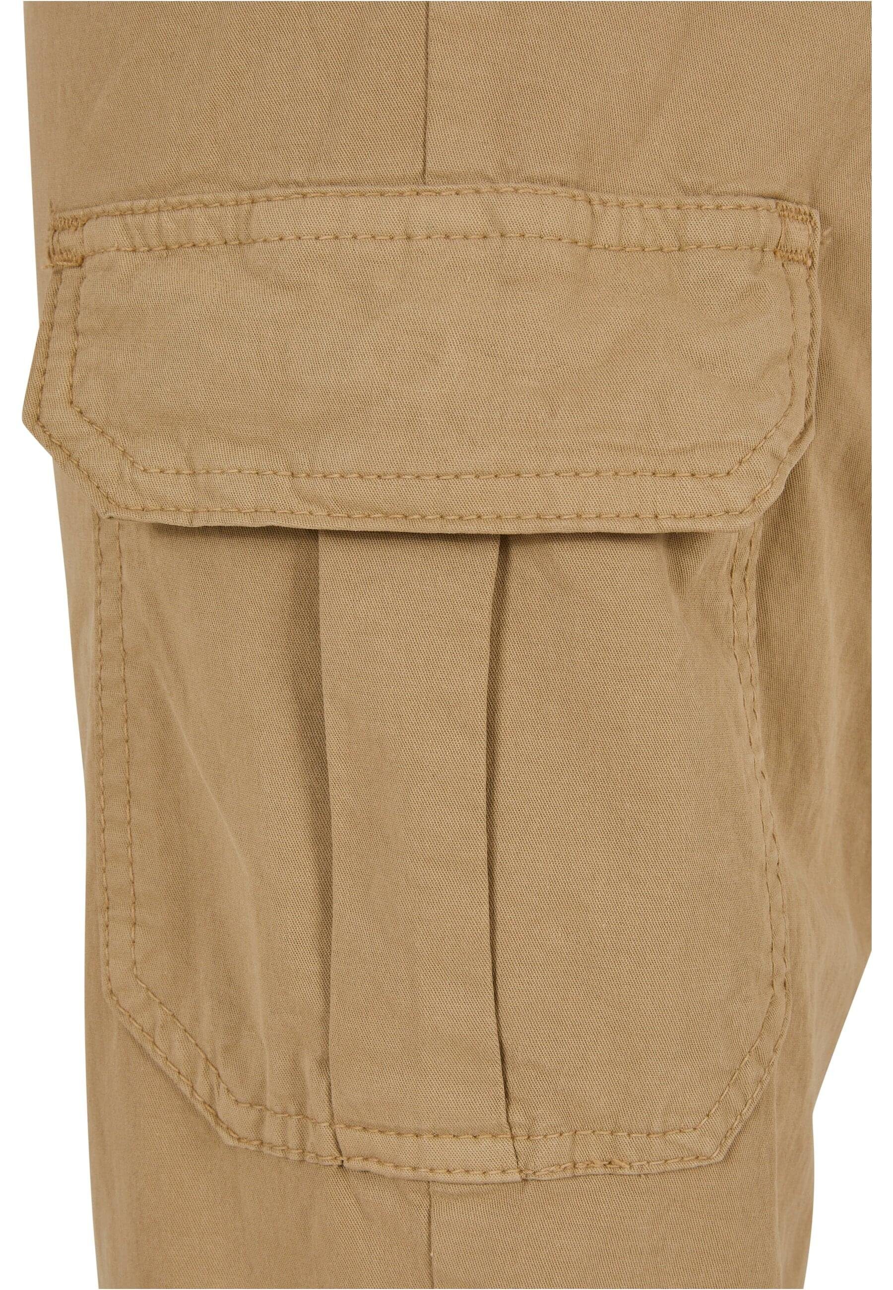 Jogging Waist Pants (1-tlg) URBAN CLASSICS Damen Cargohose Cargo Ladies High unionbeige