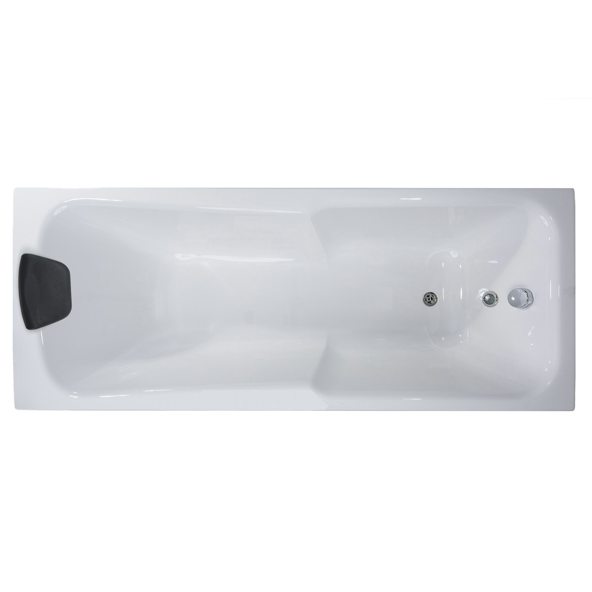 Basera® Badewanne Badewanne Bali 180 x 75 cm, (Komplett-Set), mit LED und Kopfstütze